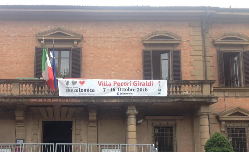 Senzatomica. La firma in Comune, sabato inaugurazione a Villa Pecori