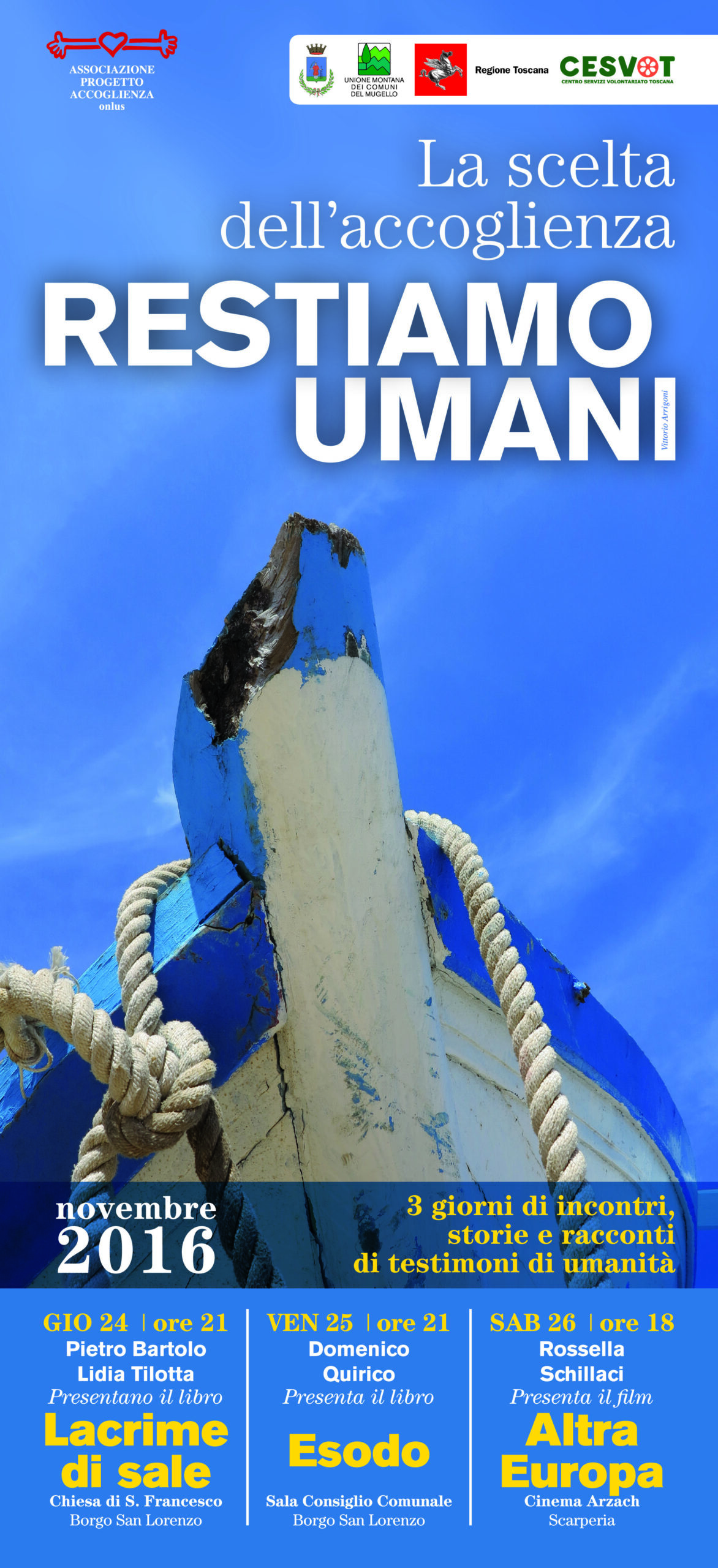 Appuntamento di grande rilievo in Mugello con “ Restiamo Umani ”