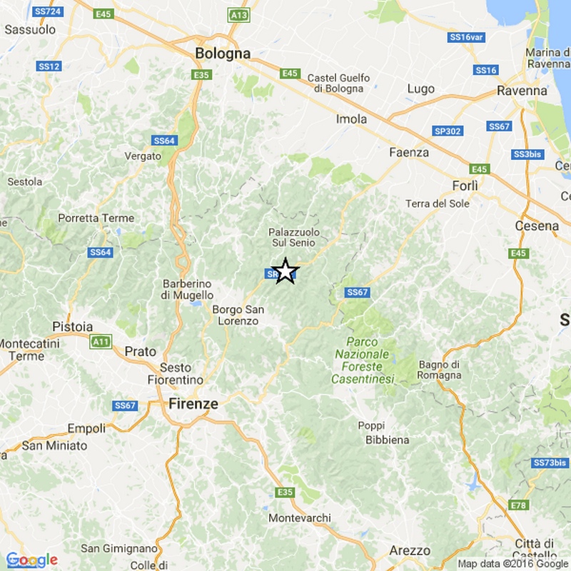 'Scossetta' in Mugello. Epicentro a Casaglia