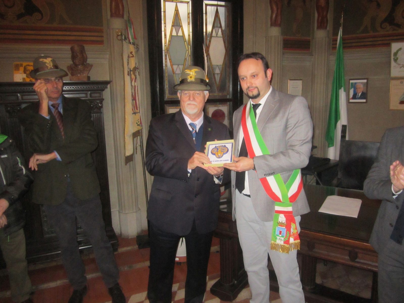 Il presidente nazionale degli Alpini in visita a Borgo. Fotocronaca