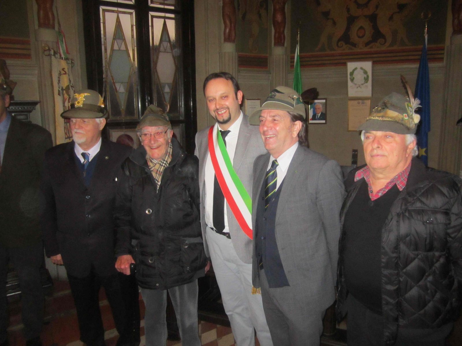 Il presidente nazionale degli Alpini in visita a Borgo. Fotocronaca