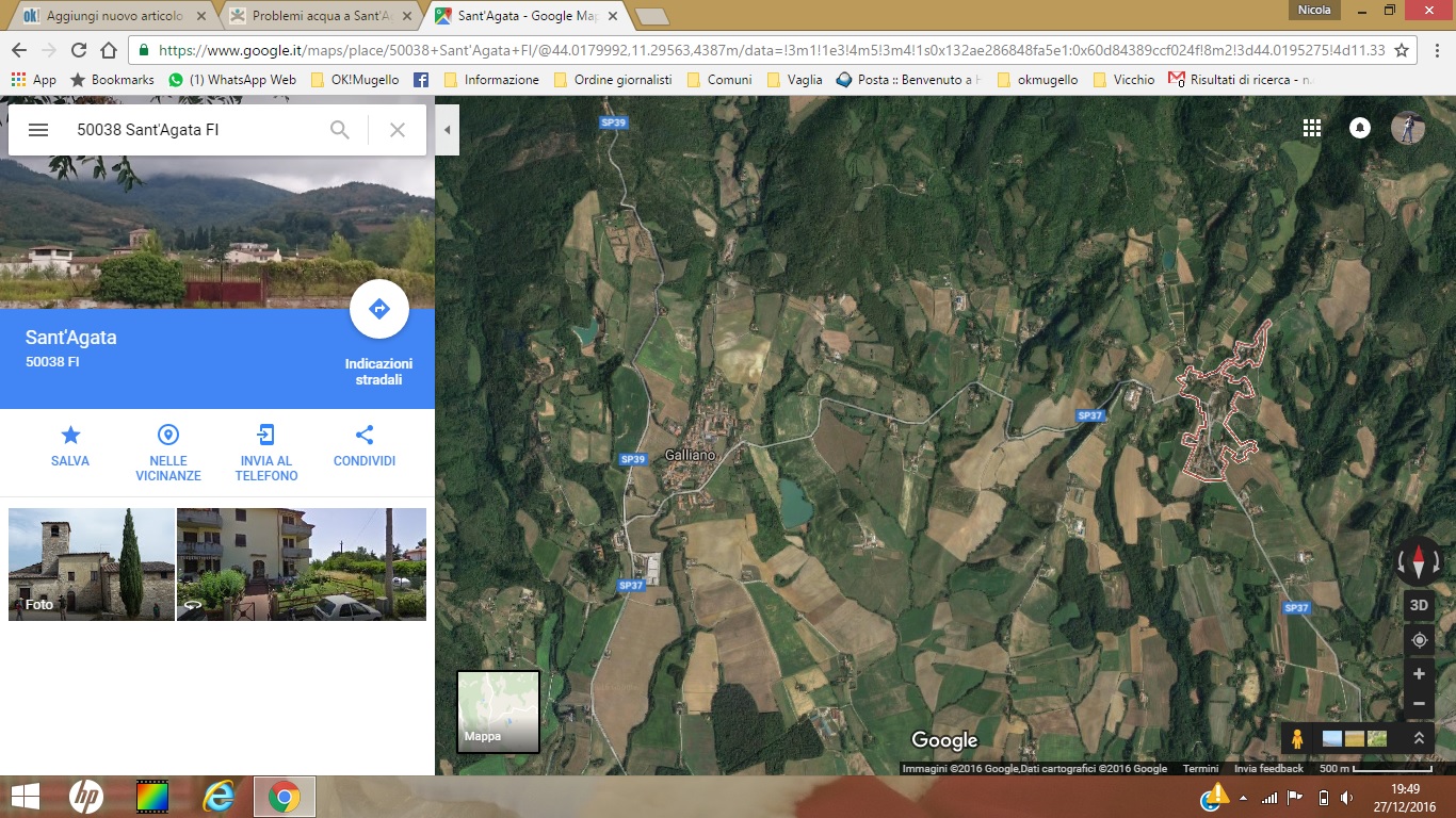 Publiacqua: Risolto il guasto tra Sant'Agata e Galliano