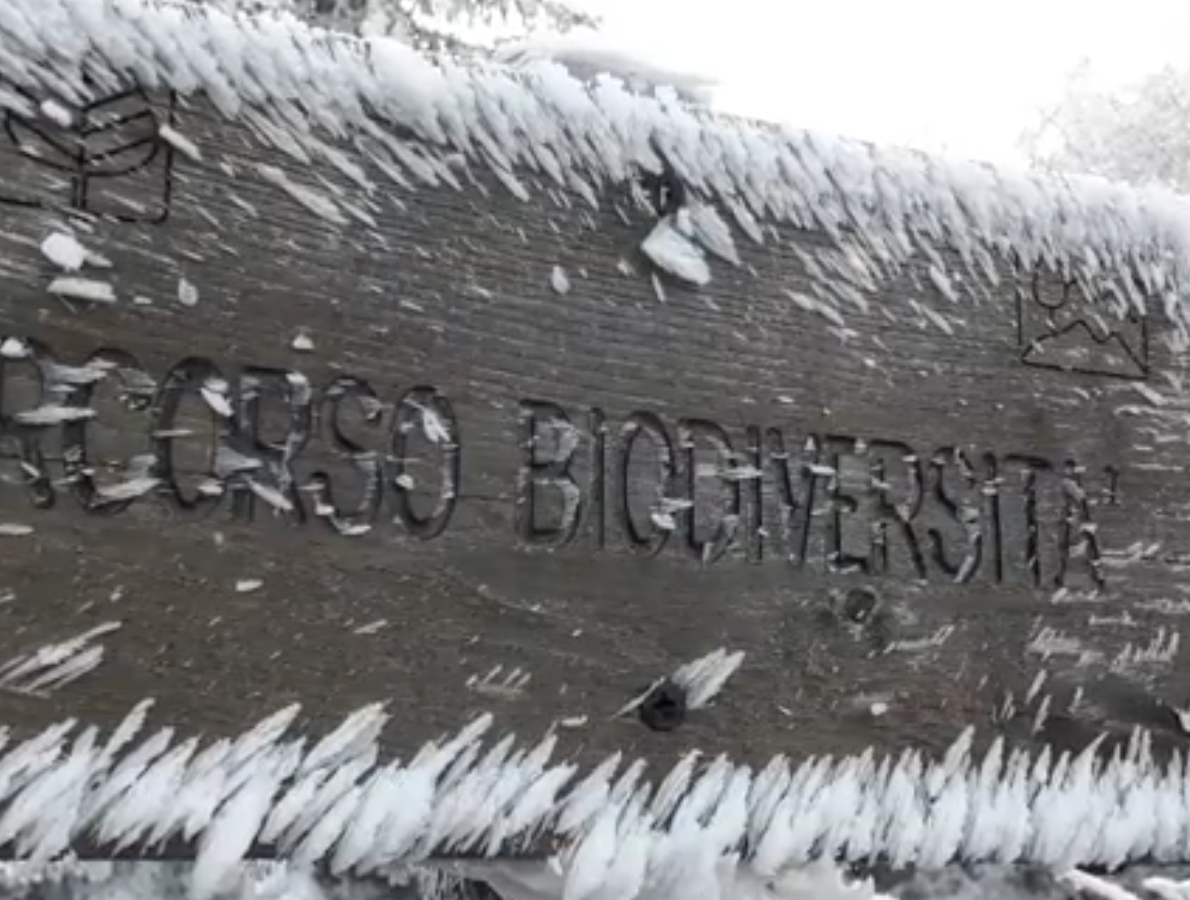 Magia di ghiaccio e brina sul Mugello. Video