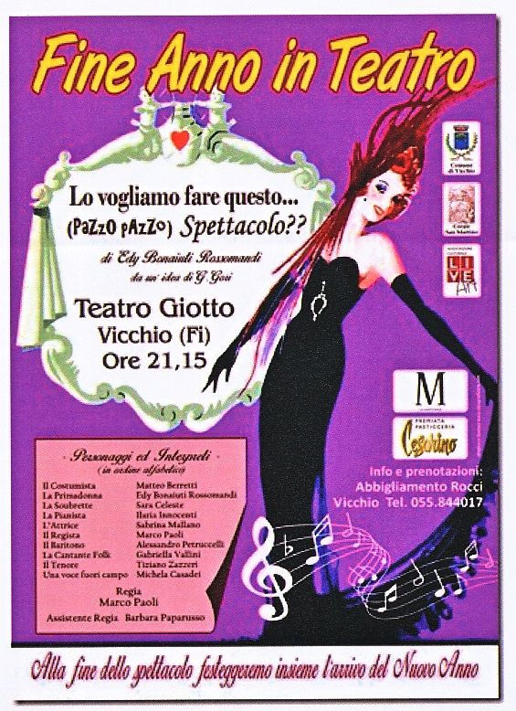 Vicchio, fine anno al Teatro Giotto. Lo spettacolo