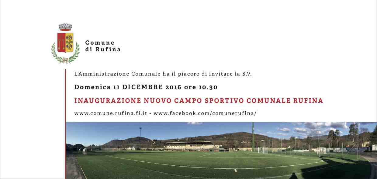 La squadra di Amatrice a Rufina. Per inaugurare il nuovo campo sportivo