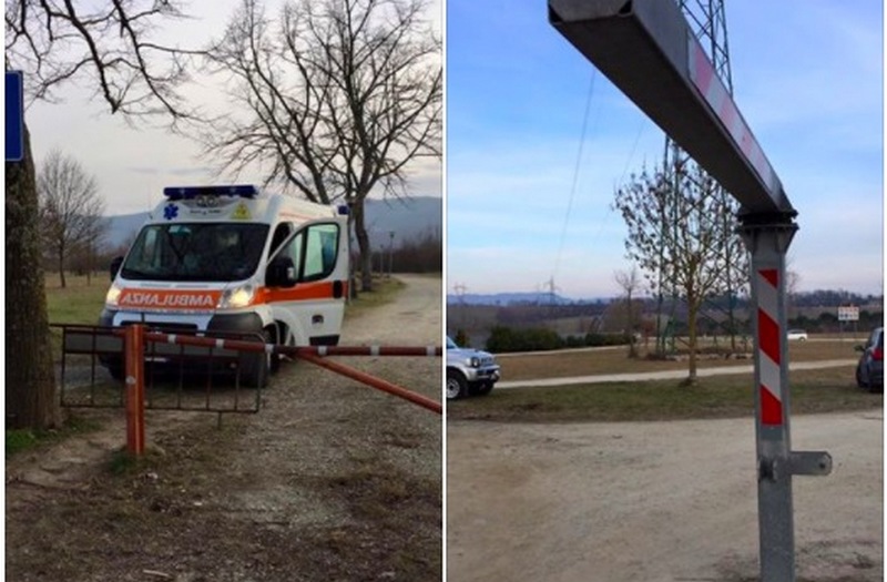 Cade di bici. Arriva l'ambulanza, ma la sbarra è chiusa. Accade a Bilancino