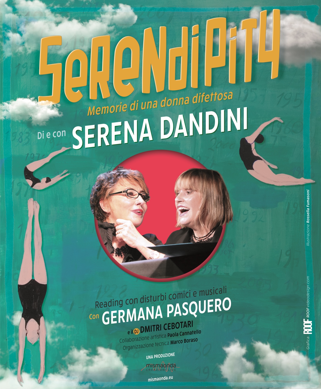 Serena Dandini al corsini con Serendipity, Memorie di una donna difettosa