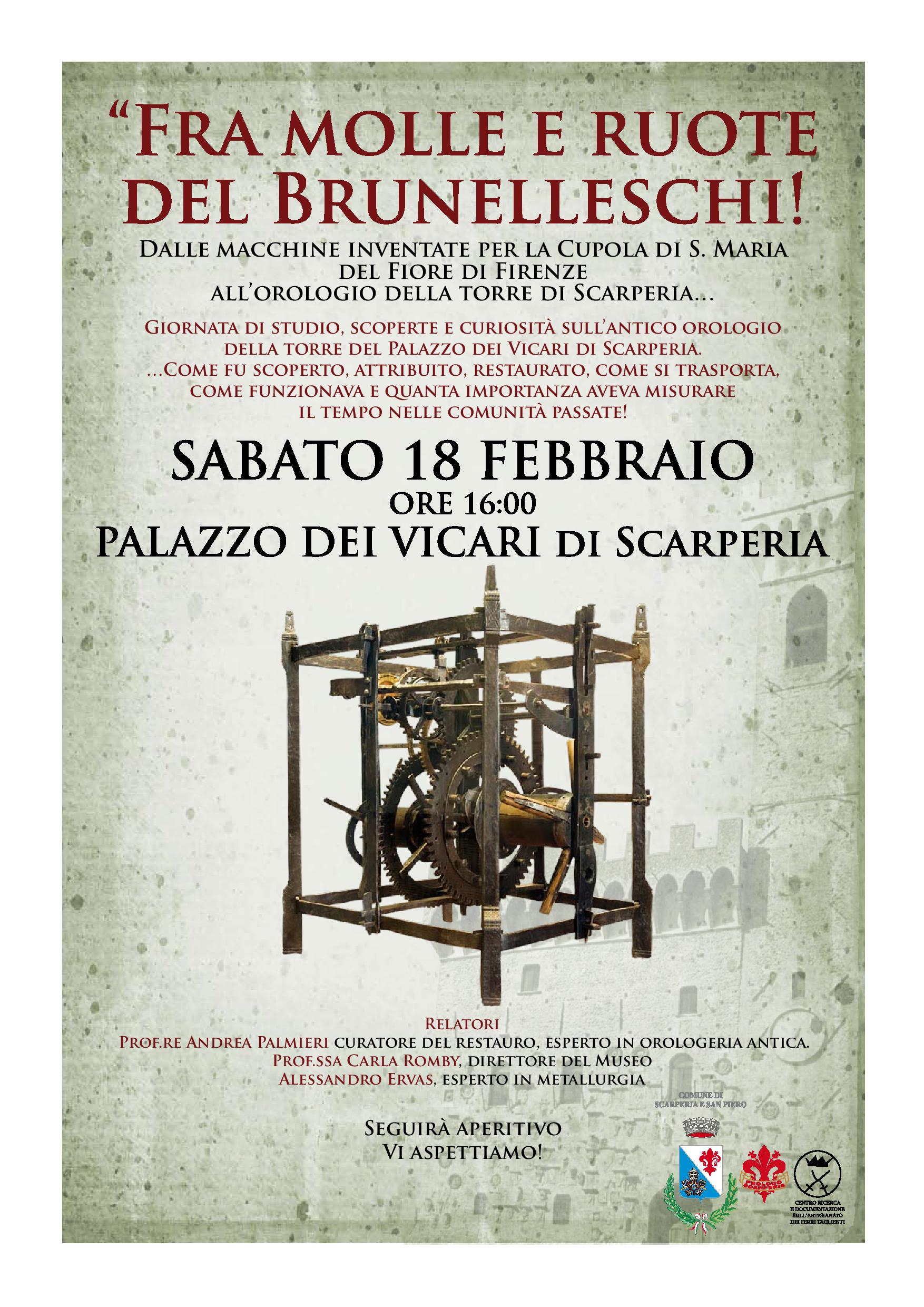 L'orologio del Brunelleschi. Convengo dedicato all'opera del genio fiorentino