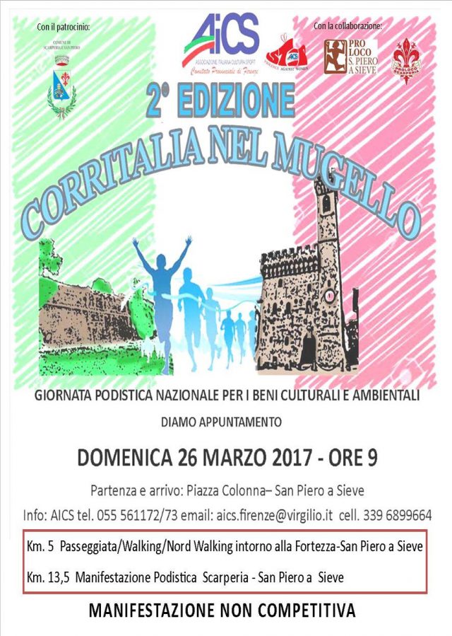 Corritalia nel Mugello. Al via la seconda edizione con Alessia Mancini e Milena Megli