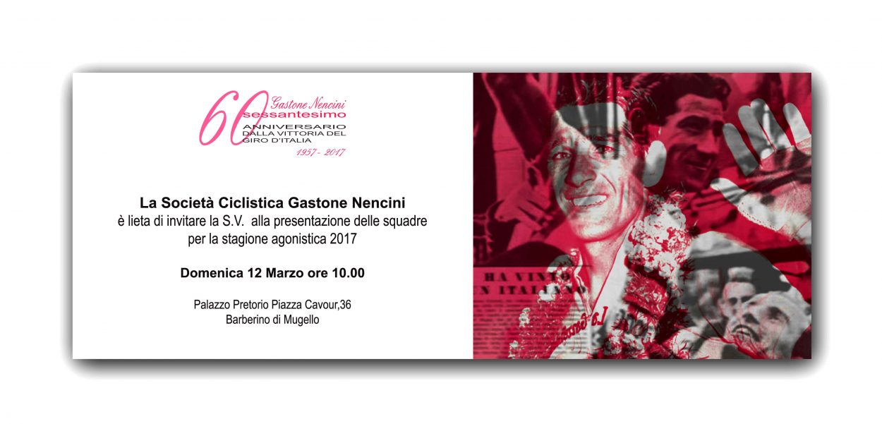 Gastone Nencini 60 anni dalla vittoria del Giro d'Italia