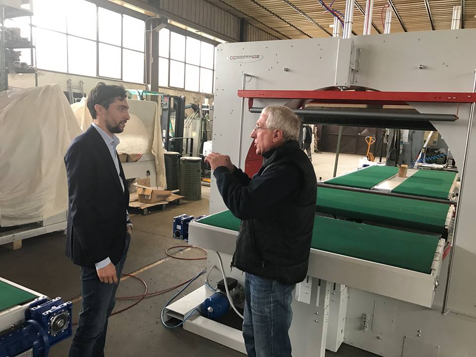 Il Vicesindaco in fabbrica. Paoli in visita alla G.G. Macchine di Borgo