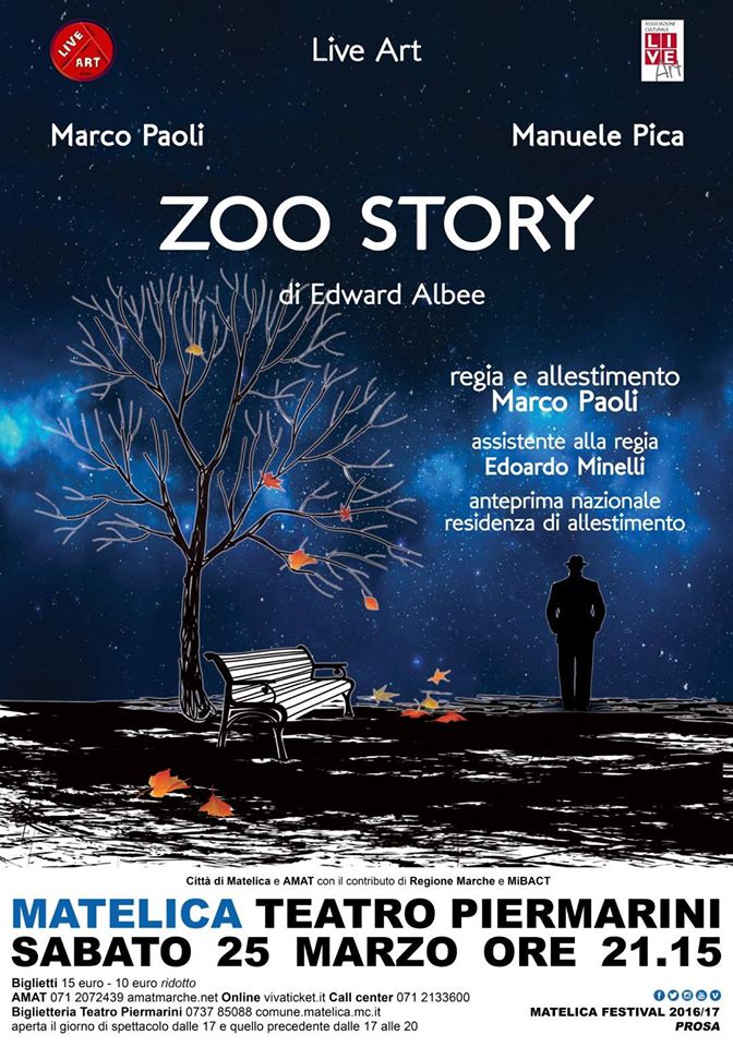 Zoo Story. Anteprima nazionale con l'attore mugellano Marco Paoli