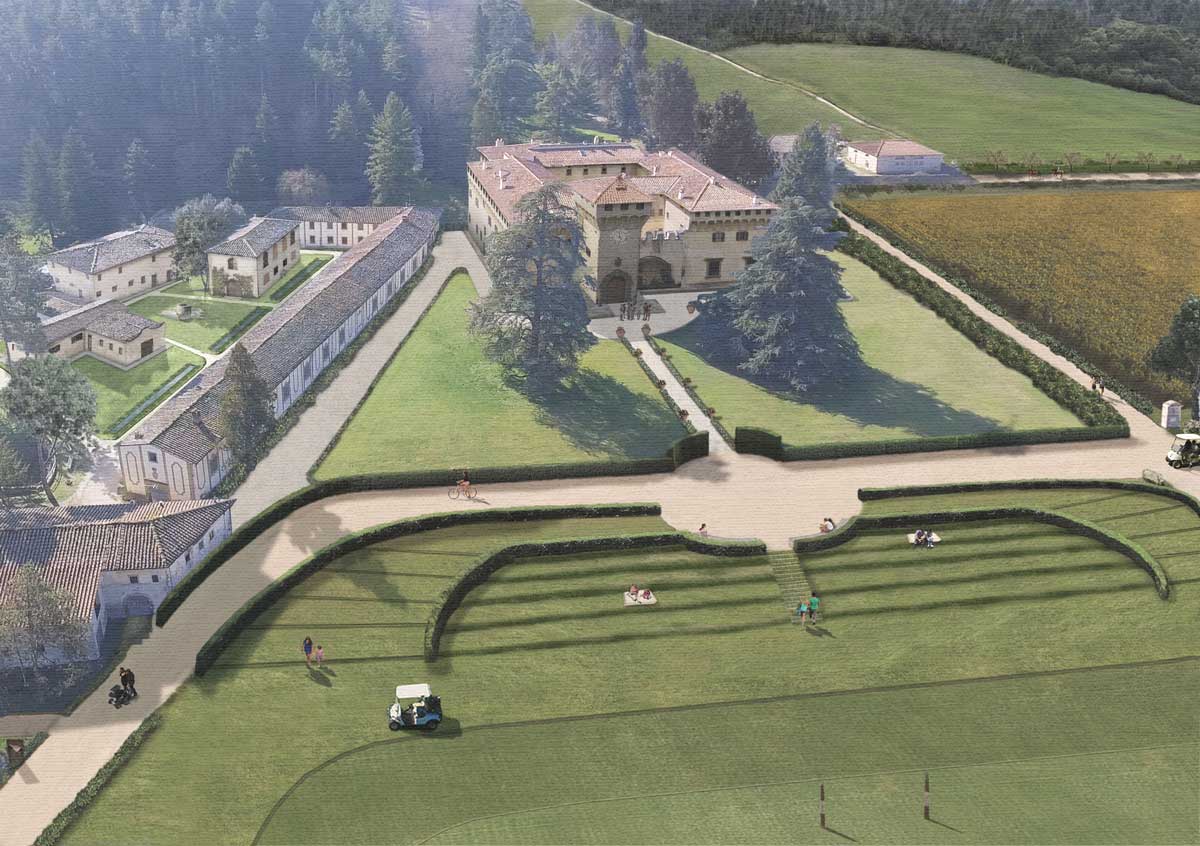 Progetto Cafaggiolo: prima e dopo. Immagini a confronto