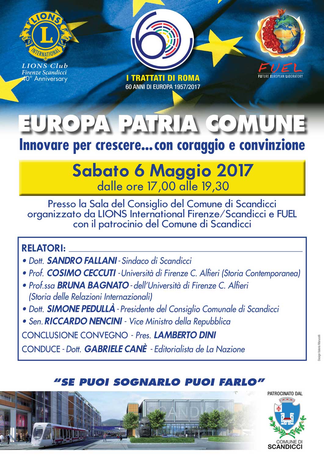 “Europa patria comune”. Sabato, 6 Maggio 2017