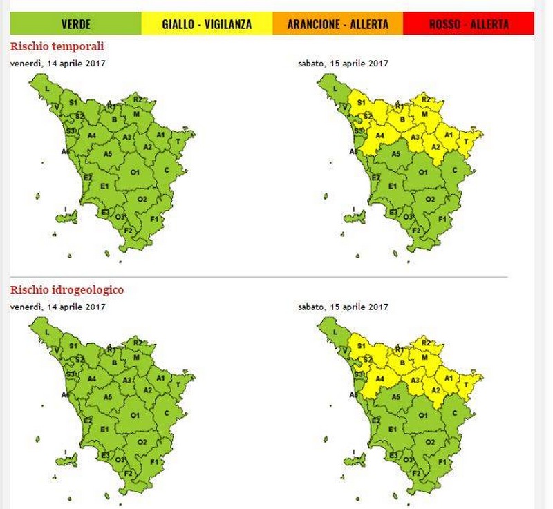 Temporali. Codice giallo per Mugello e Valdisieve. Stasera le previsioni
