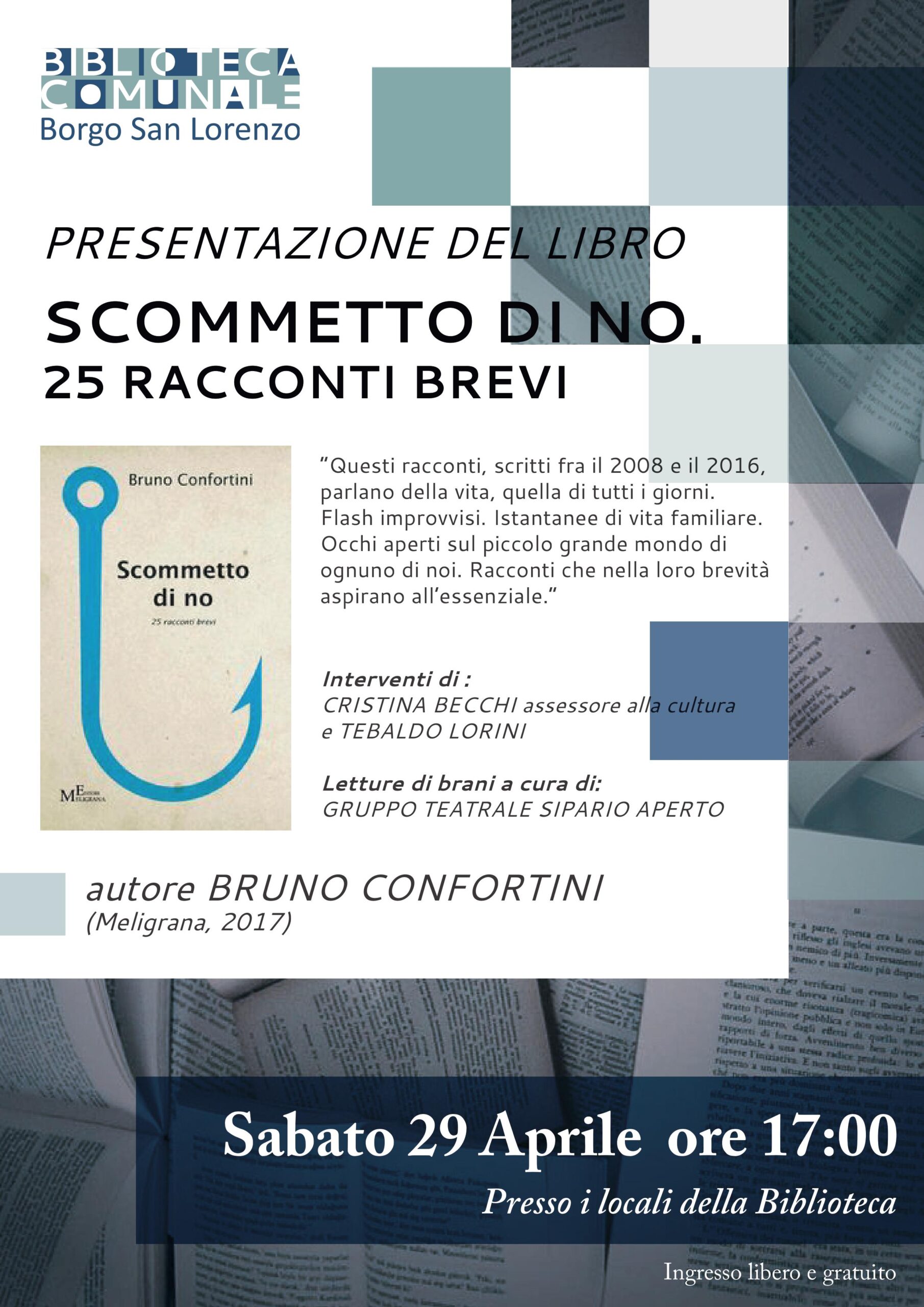 Libri in redazione. Scommetto di no di Bruno Confortini