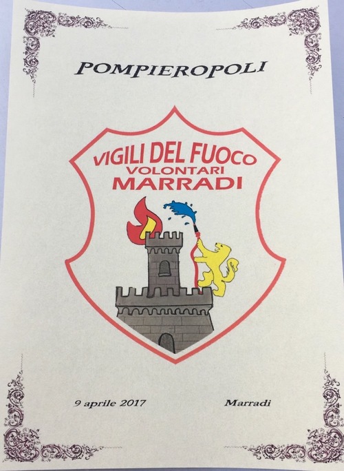 Pompieropoli a Marradi, cronaca. E i bambini disegnano lo stemma