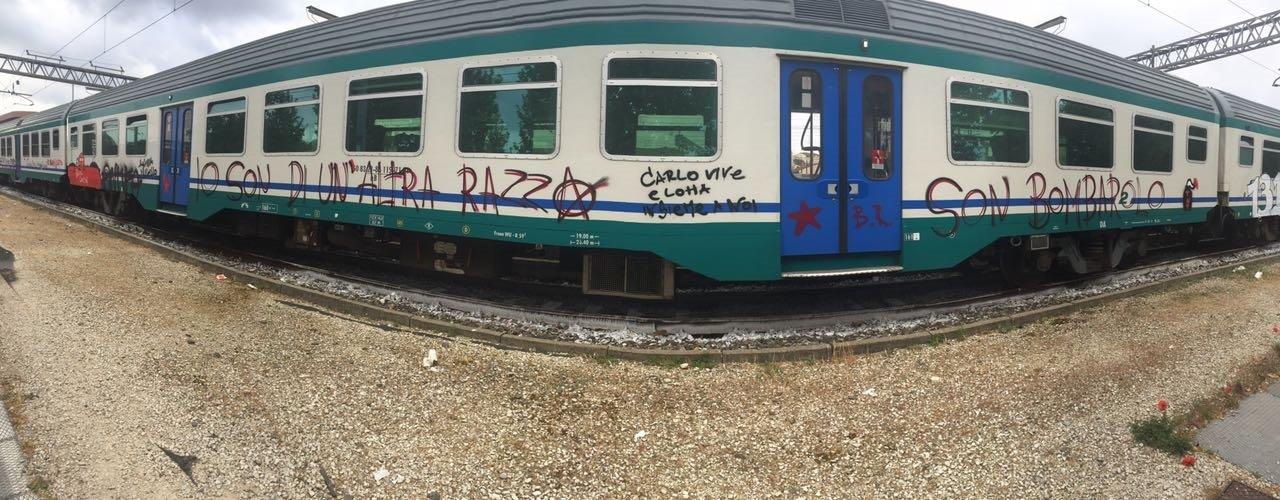 treni imbrattati