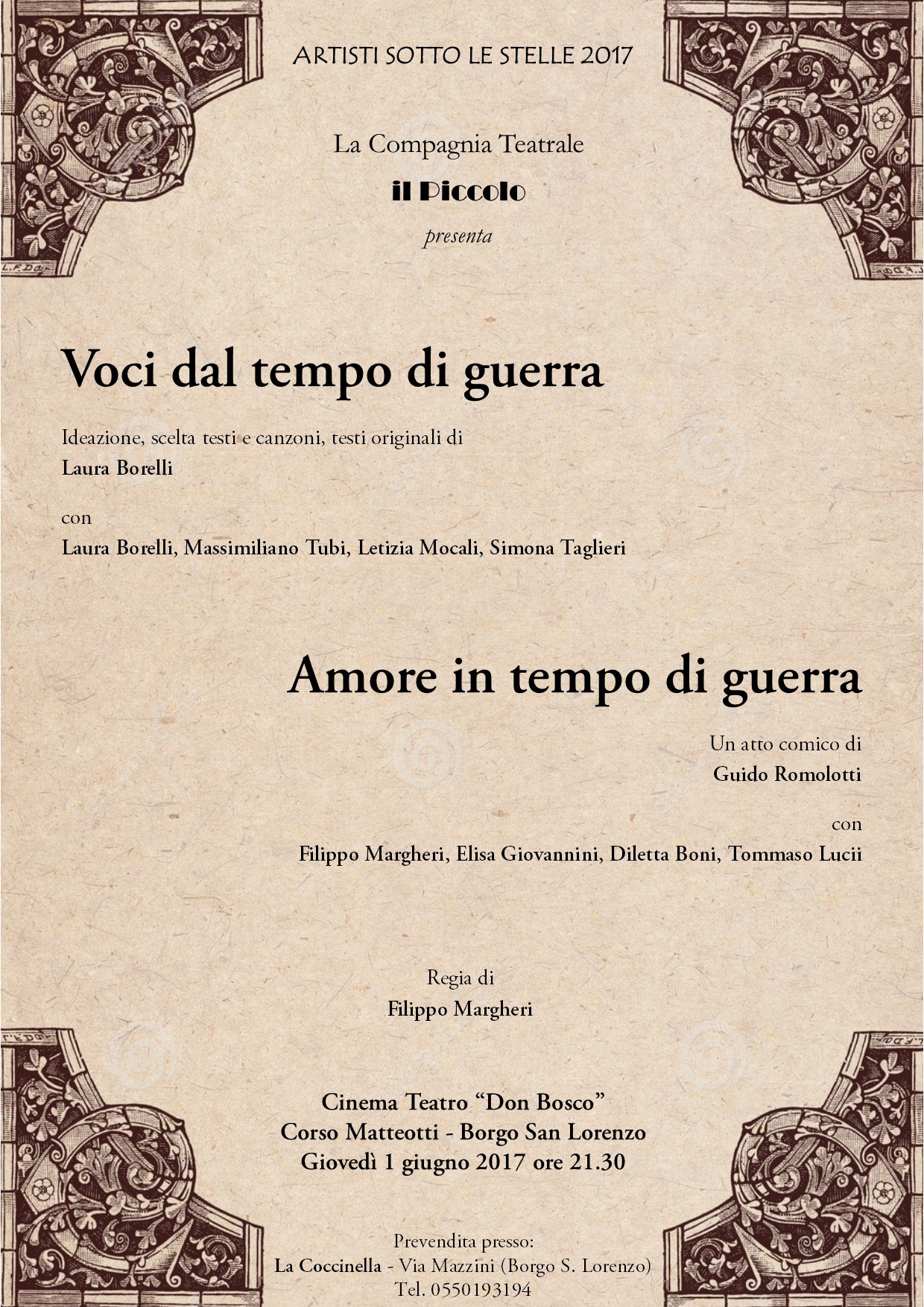 'Ah! La guerra'. Giovedì Il Piccolo in scena al Don Bosco di Borgo