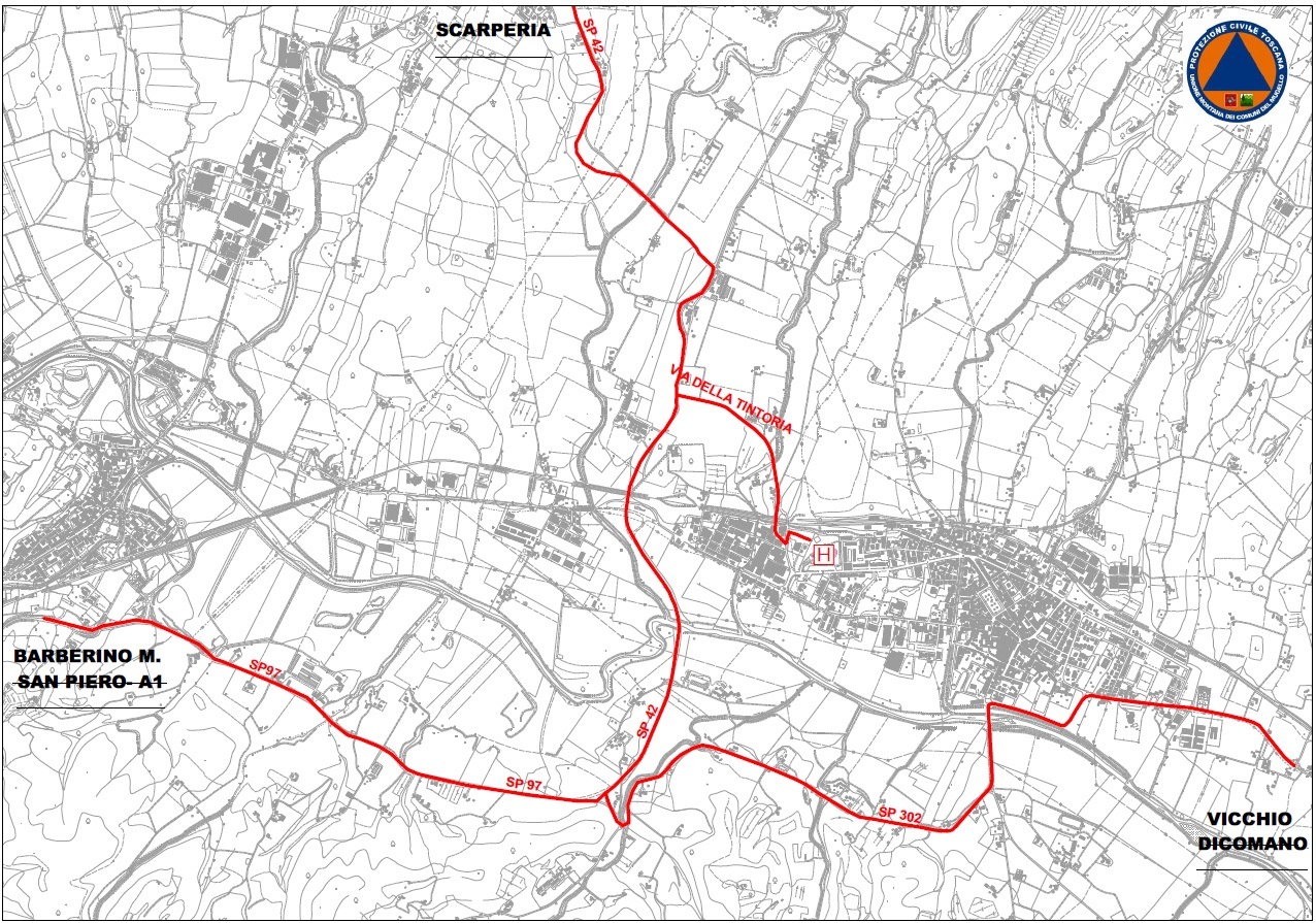 Giro in Mugello. Ecco il percorso per raggiungere l'ospedale, e altre info