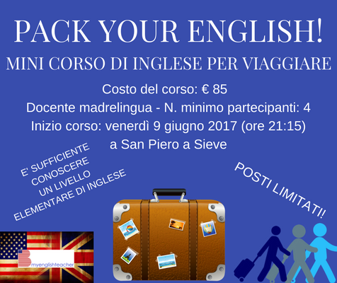 Pack Your English. Inizia a Giugno il mini corso di inglese per viaggiare.