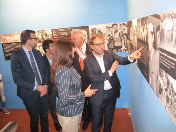 Gastone Nencini in mostra a Firenze in occasione del 100° anniversario del Giro d’Italia