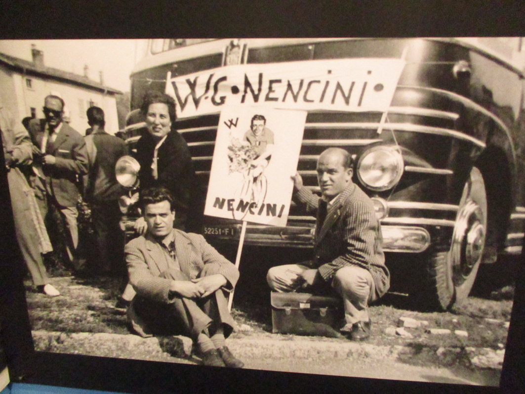 Gastone Nencini in mostra a Firenze in occasione del 100° anniversario del Giro d’Italia