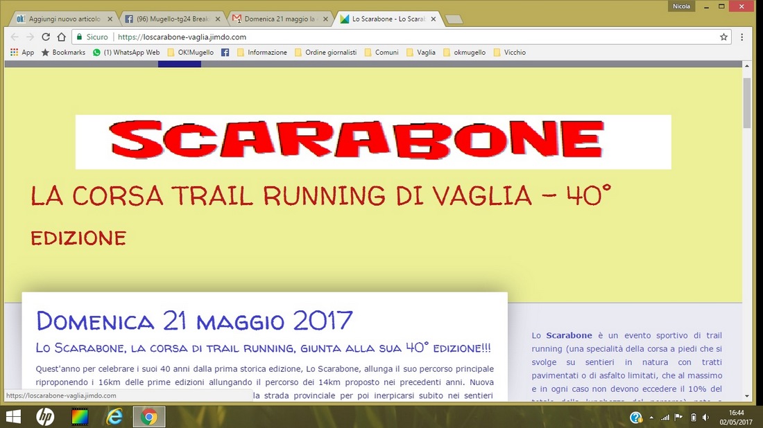 Dopo l'Ultra Trail arriva lo Scarabone. Vaglia protagonista