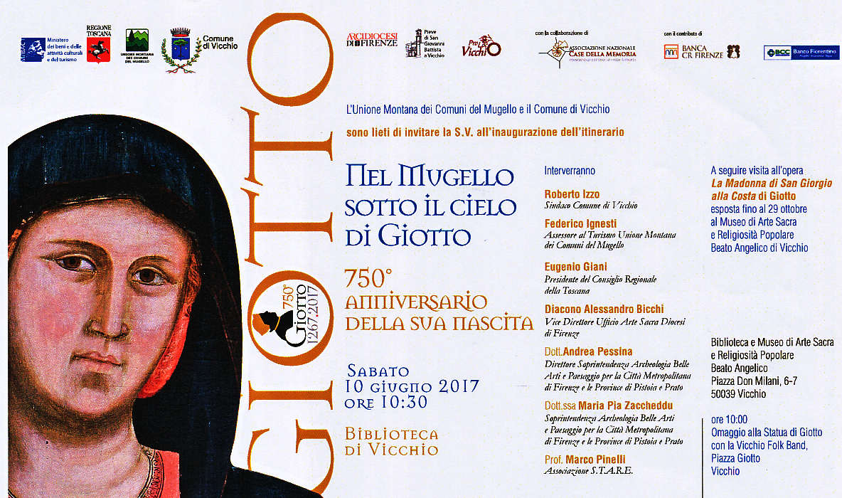 “ Nel Mugello sotto il Cielo di Giotto . Continuano le celebrazioni a Vicchio