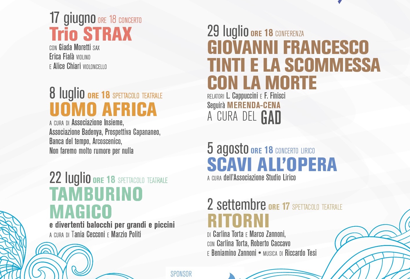 Torna l'Estate Frascolana a Dicomano. Il programma