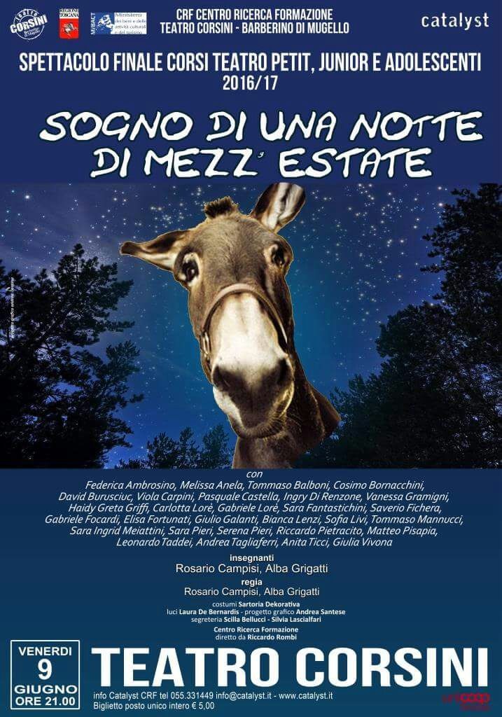 locandina sogno di una notte mezza estate