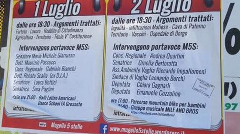 Borchi passato nei 5 stelle? Errore di stampa, e il sindaco smentisce con una nota