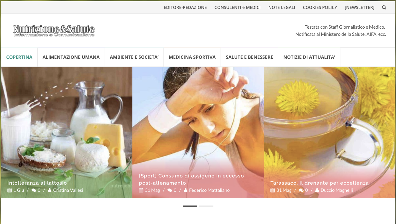 Per un estate in salute? Ci possiamo informare su Nutrizionesalute.info