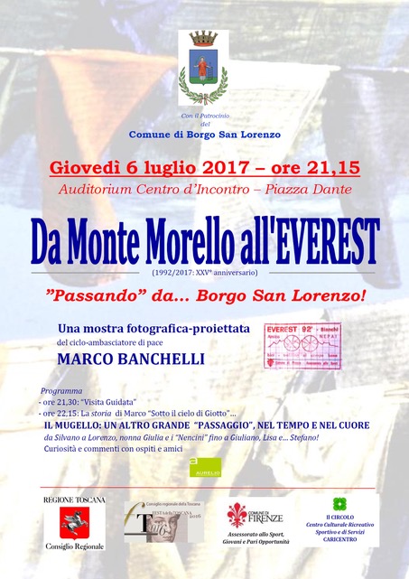 Da Monte Morello all'Everest passando da Borgo San Lorenzo