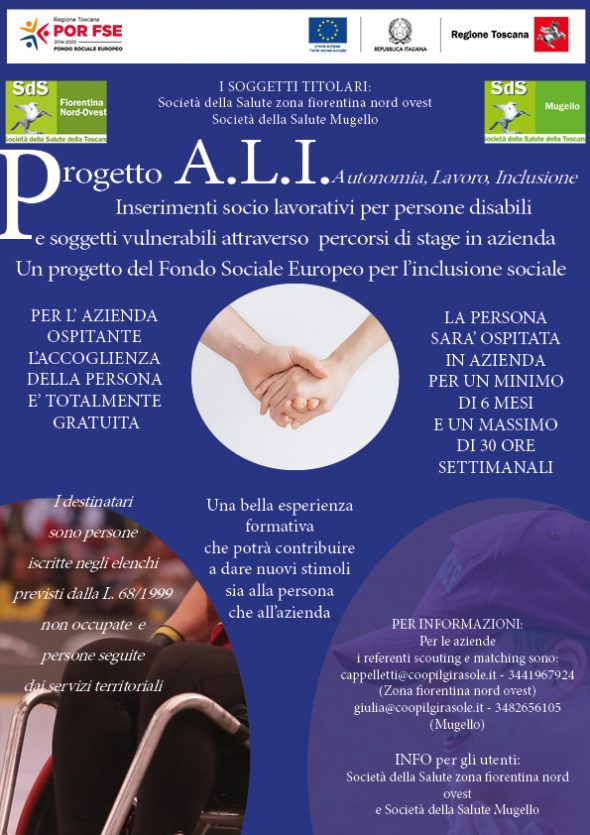Progetto A.L.I. Un network che mette insieme operatori socio sanitari e aziende
