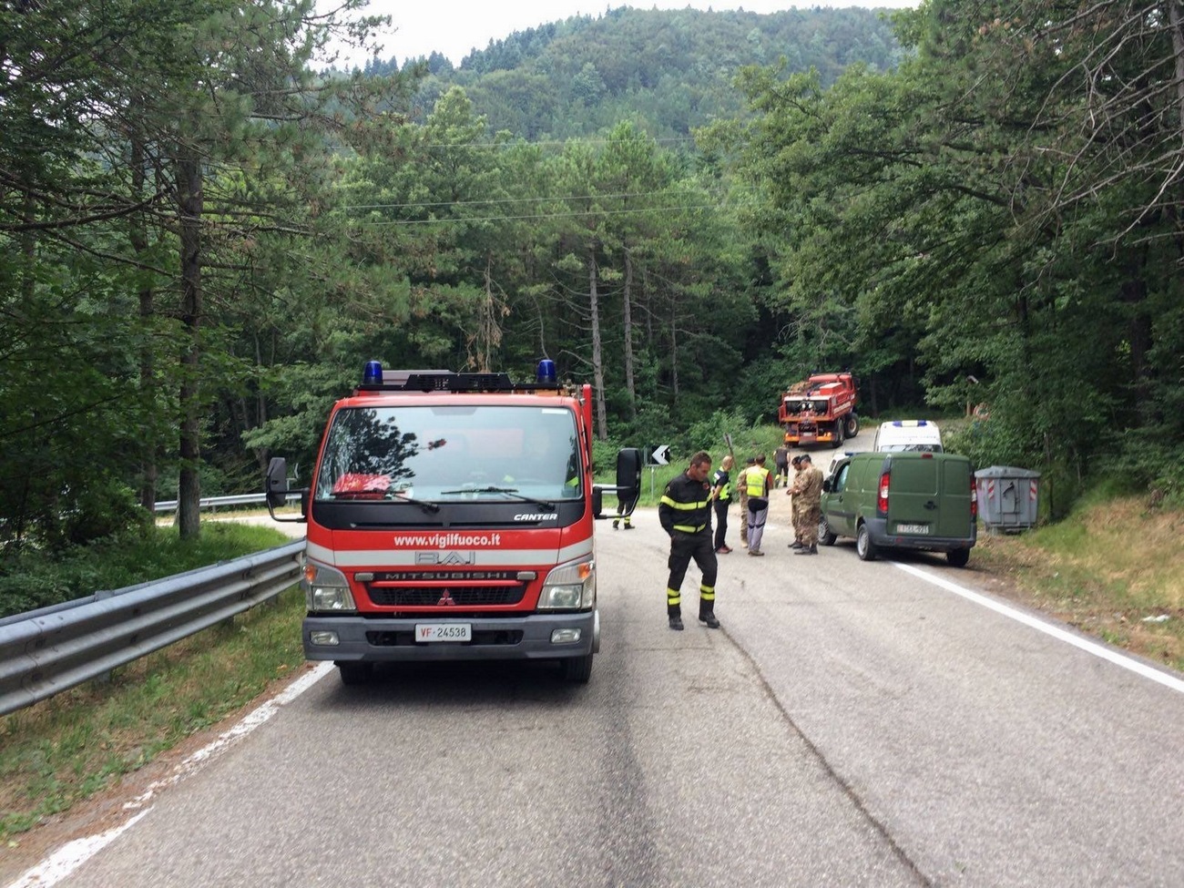 Rimosso l'ordigno a Firenzuola. E' andato tutto bene, foto e cronaca delle operazioni