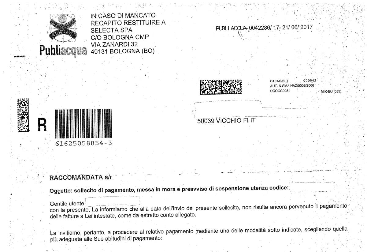 Bollette fantasma e disservizi postali. Bedeschi all'attacco