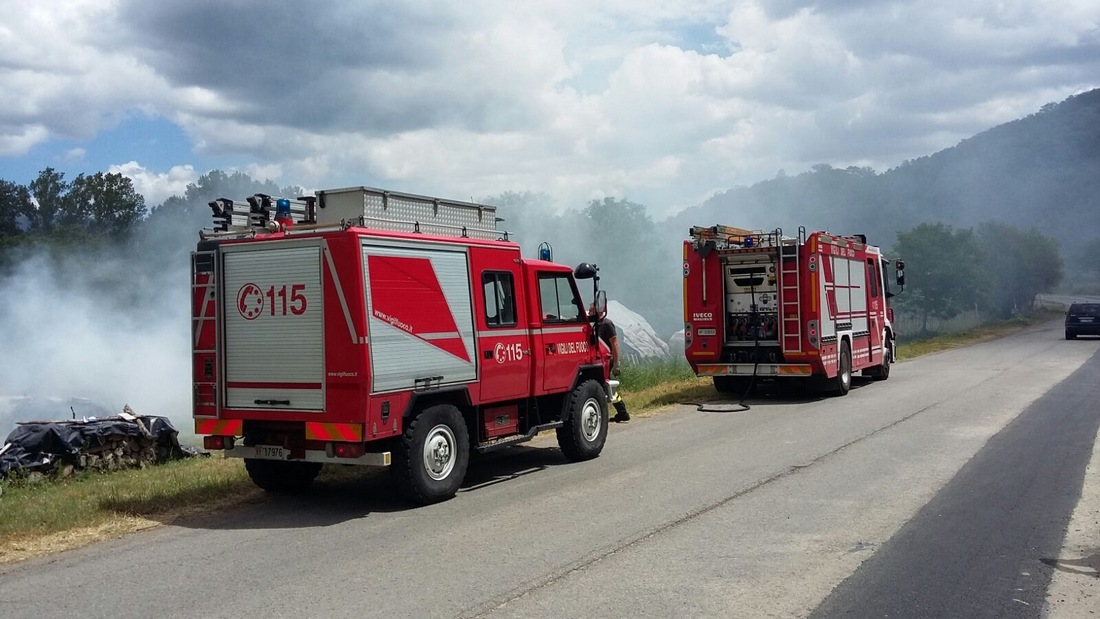 incendio sterpaglie vicchio