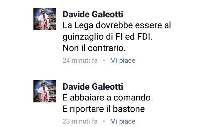 Lega-Forza Italia. Bufera in Mugello per le dichiarazioni di Galeotti