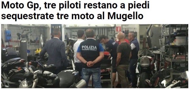 Moto non pagate. Sequestrati tre bolidi al Mugello, nel weekend di gare