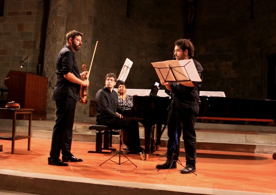 L’ensemble Nimrod in concerto in Pieve. Foto della serata