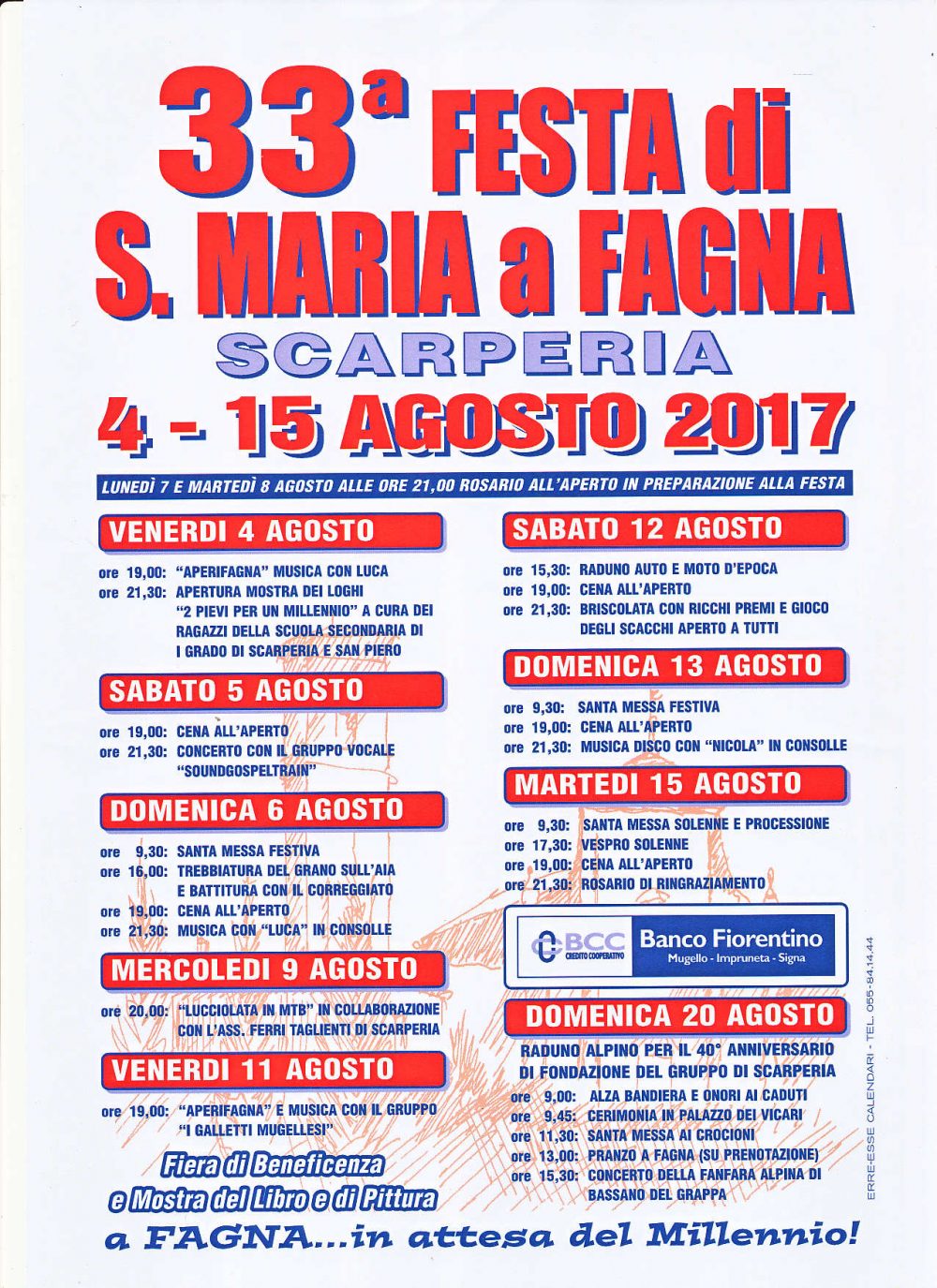 La 33° Festa a Santa Maria a Fagna