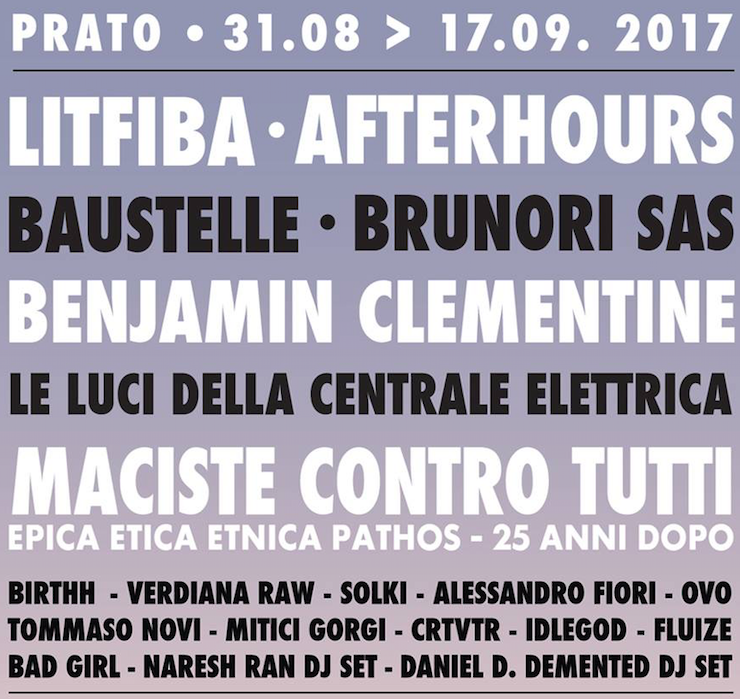 A Settembre Prato è spettacolo. Tutti i concerti, OK!Mugello c'è