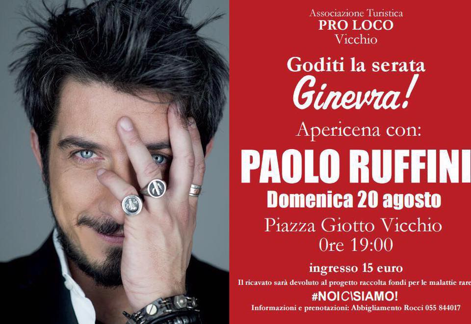 Goditi la serata Ginevra! Apericena con Paolo Ruffini per raccolta fondi