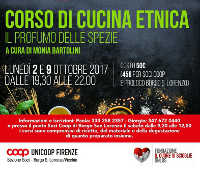 Corso di cucina etnica a Borgo San Lorenzo