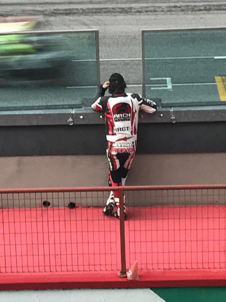 Keanu Reeves in pista al Mugello