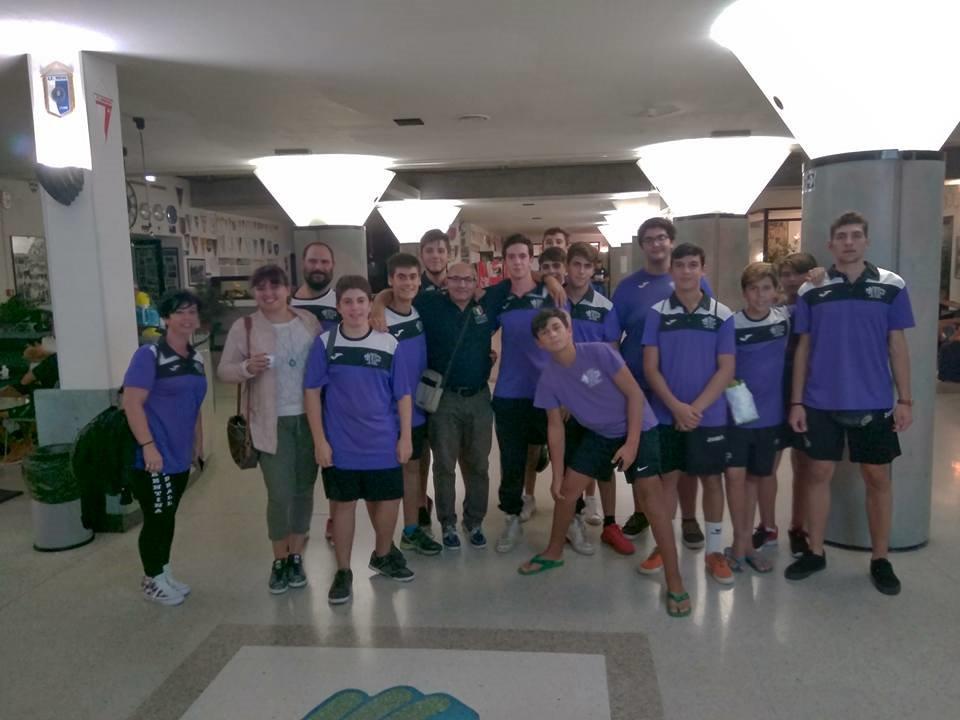 atleti FH con i Dirigenti a Sportilia en 1 Sett 2017