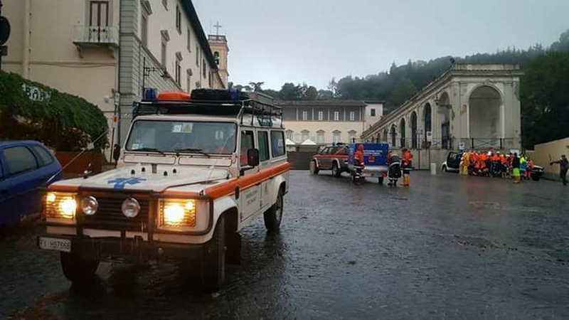 Allagamenti. La Protezione Civile di Dicomano a Livorno