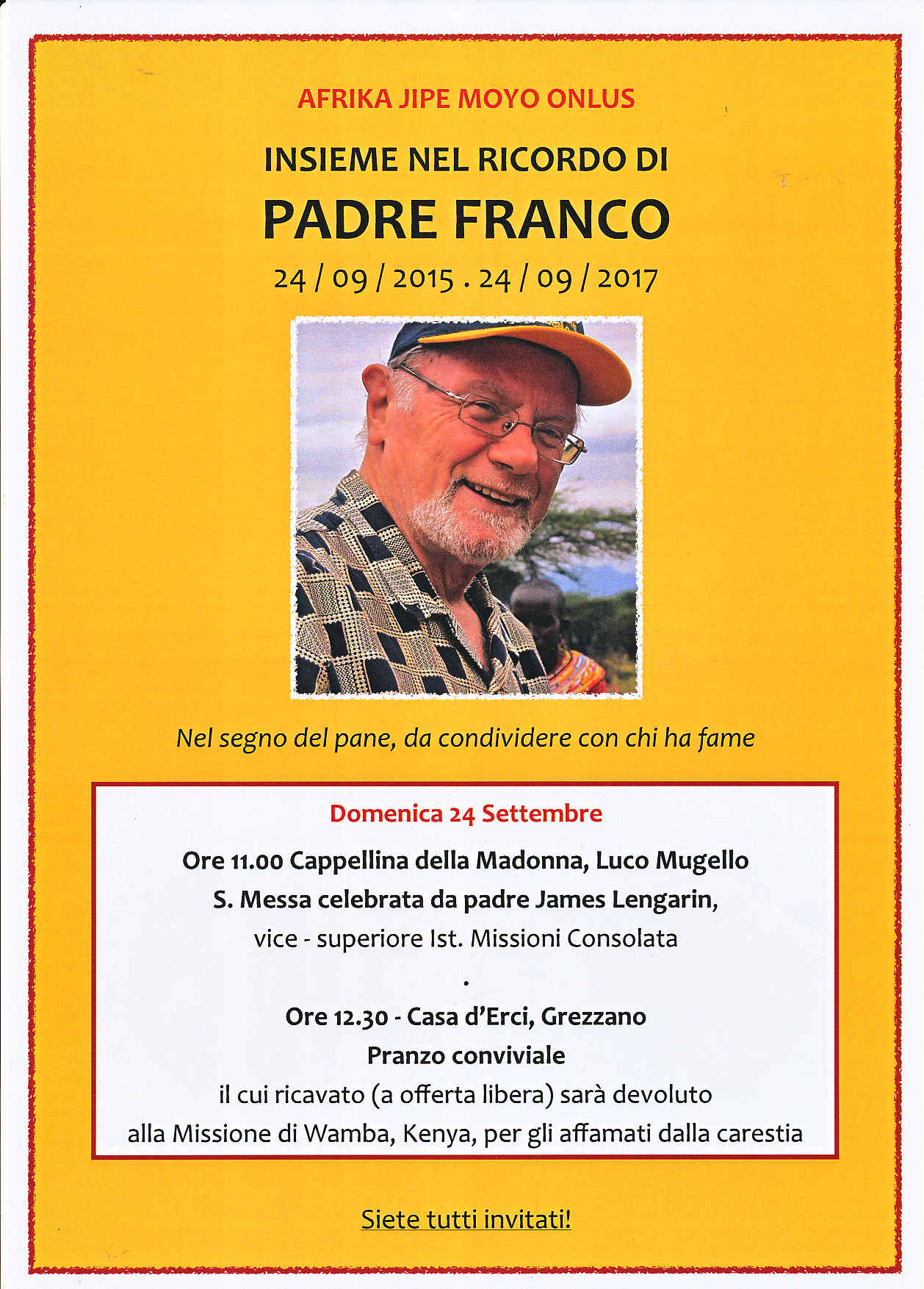 Insieme nel ricordo di Padre Franco Cellana