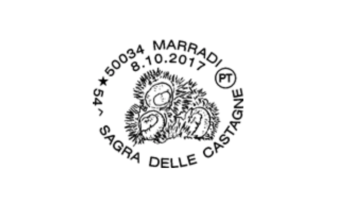 Annullo filatelico per la 54° Sagra delle Castagne a Marradi
